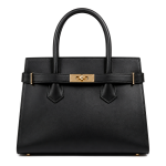 Women's Black Leather Handbag | 2026