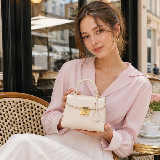 Women's Cream Mini Handbag | 2026