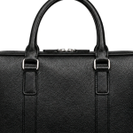 Men's Black Leather Handbag | 2026