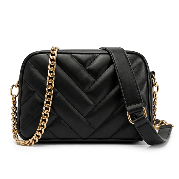 Women's Wide-Strap Quilted Crossbody | 2026