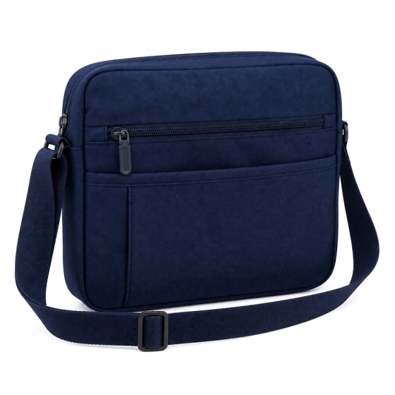 Men's Navy Nylon Shoulder Bag | 2026