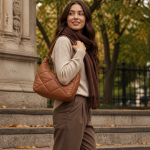 Women's Cognac Quilted Shoulder | 2026