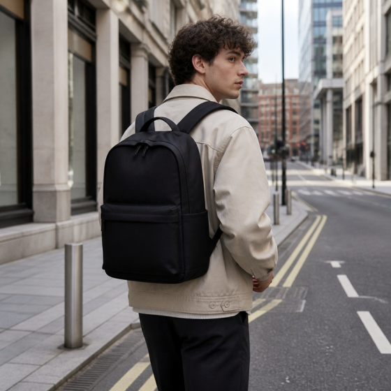City Black Backpack | 2026