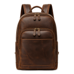 Men's Brown Leather Backpack | 2026