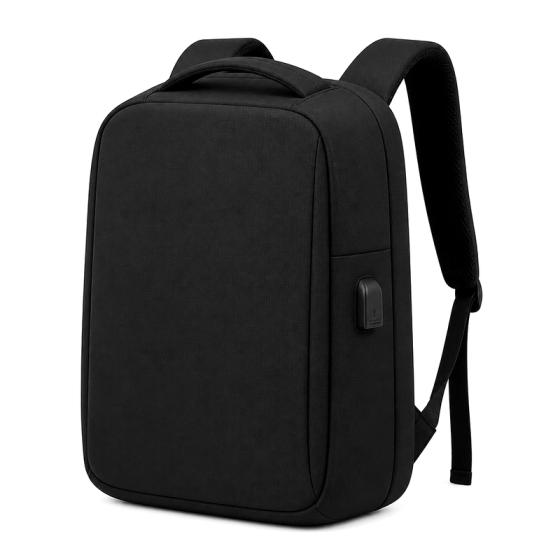 Anti-Theft Black Backpack | 2026