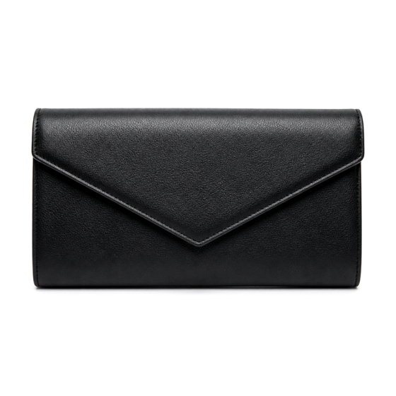 Women's Black Envelope Clutch | 2026