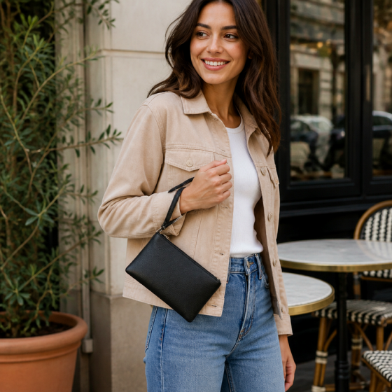 Women's Black Wristlet | 2026