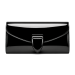Women's Black Patent Clutch | 2026
