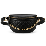 Women's Black Chain Belt Bag | 2026