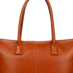 Women's Cognac Zip Tote | 2026