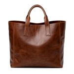 Men's Brown Leather Tote | 2026