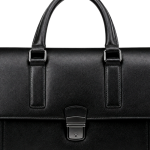 Men's Black Leather Briefcase | 2026