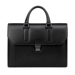 Men's Black Leather Briefcase | 2026