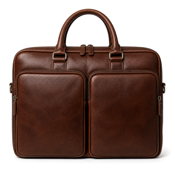 Men's Brown Dual Briefcase | 2026