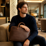 Men's Soft Brown Briefcase | 2026