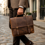 Men's Vintage Brown Briefcase | 2026