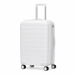 24-Inch Expandable White Suitcase | 2026