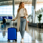 28-Inch Blue Hardshell Suitcase | 2026