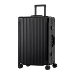 28-Inch Black Aluminum Suitcase | 2026