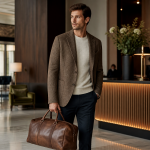 Men's Brown Leather Duffel | 2026