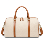 Women's Beige Canvas Duffel | 2026
