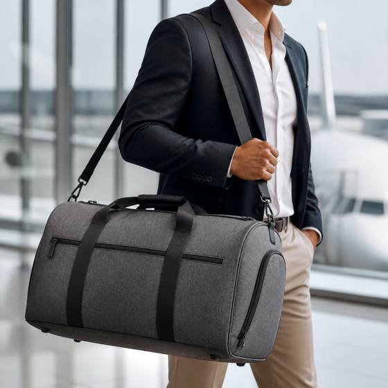 Men's Gray Business Duffel | 2026