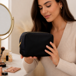 Black Cosmetic Bag | 2026